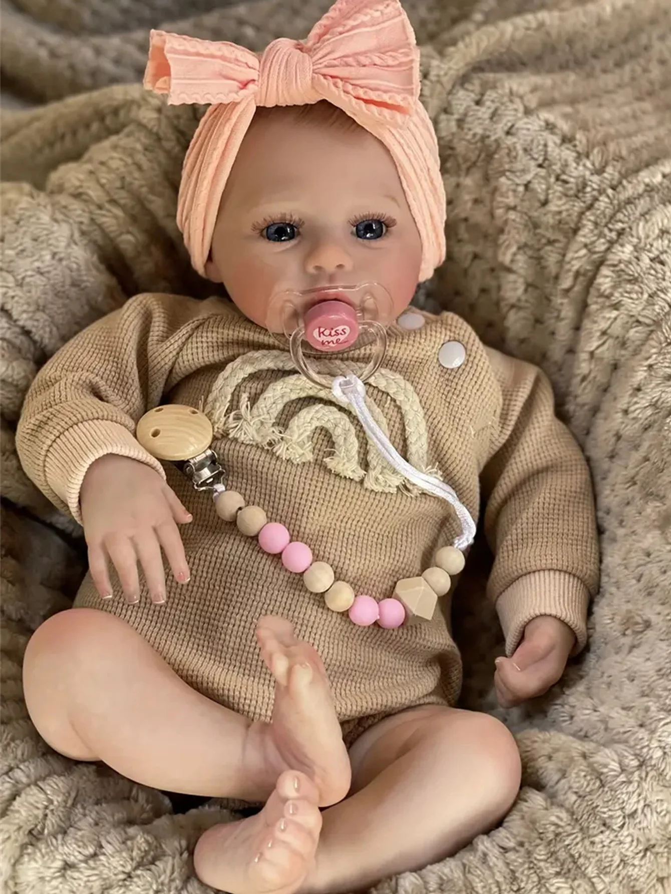 Boneca Reborn Realista De 45 Cm (18 Polegadas) - Bebê Prematuro Reborn Feito À Mão