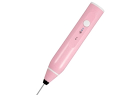 Espumador Elétrico de Leite AQUAFORGE, Recarregável, Aço Inoxidável, 3 Velocidades, com Suporte