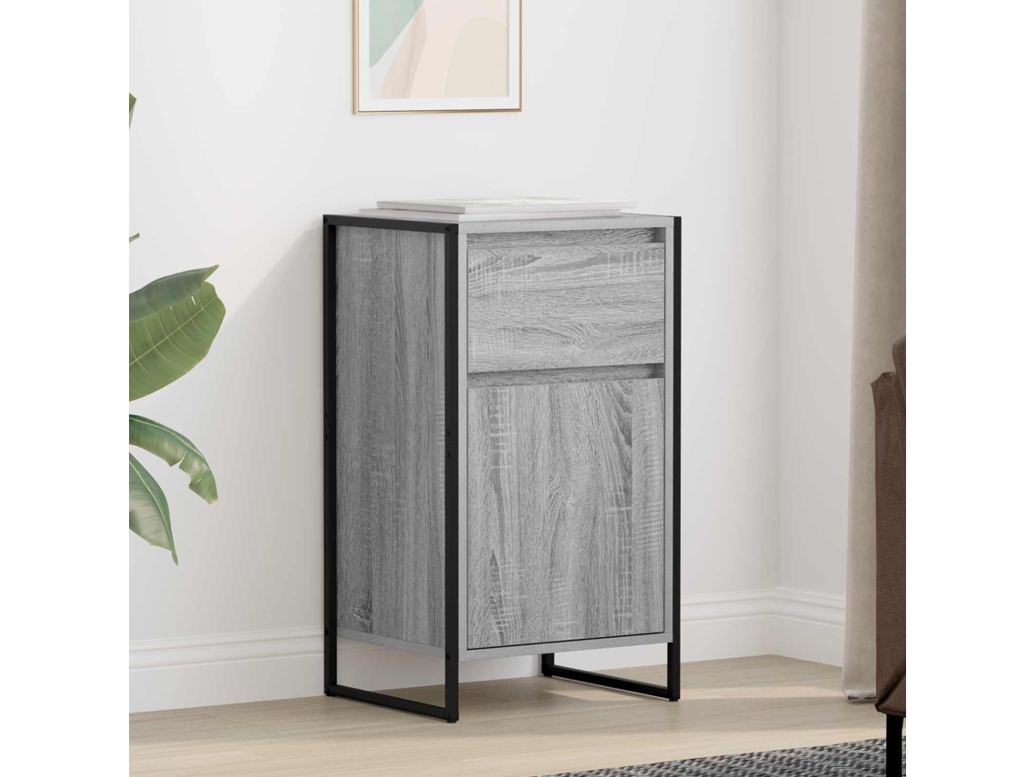 Vidaxl Buffet Cinza Sonoma 43 X 36 X 75,5 Cm Derivados De Madeira