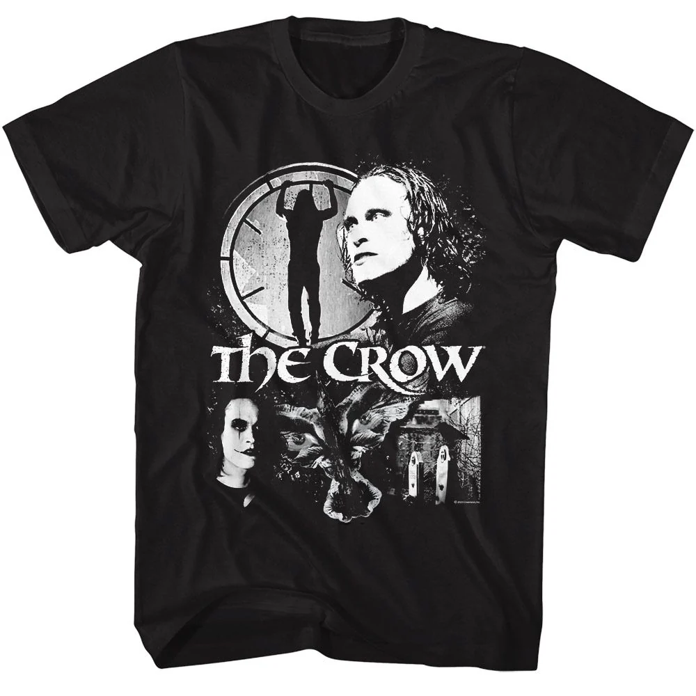 Rockinstone The Crow Movie Collage Black Adult T-shirt Size:m