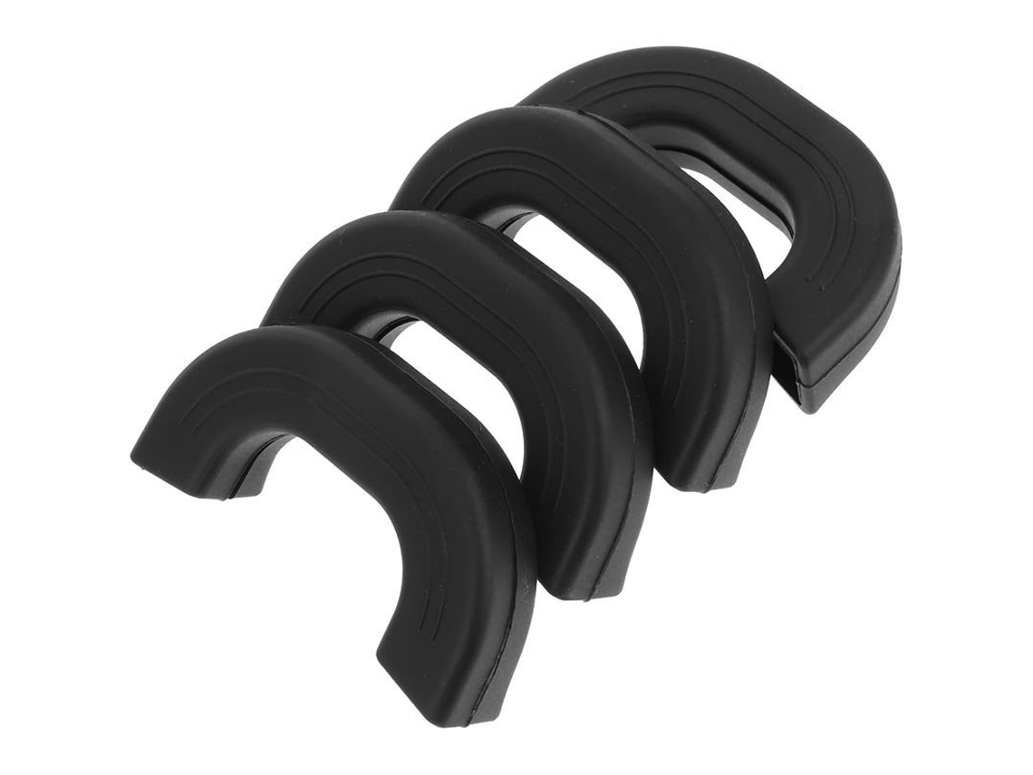 2025 4 Capas De Punho De Silicone Isoladas, Resistentes Ao Calor Para Panelas E Woks Preto