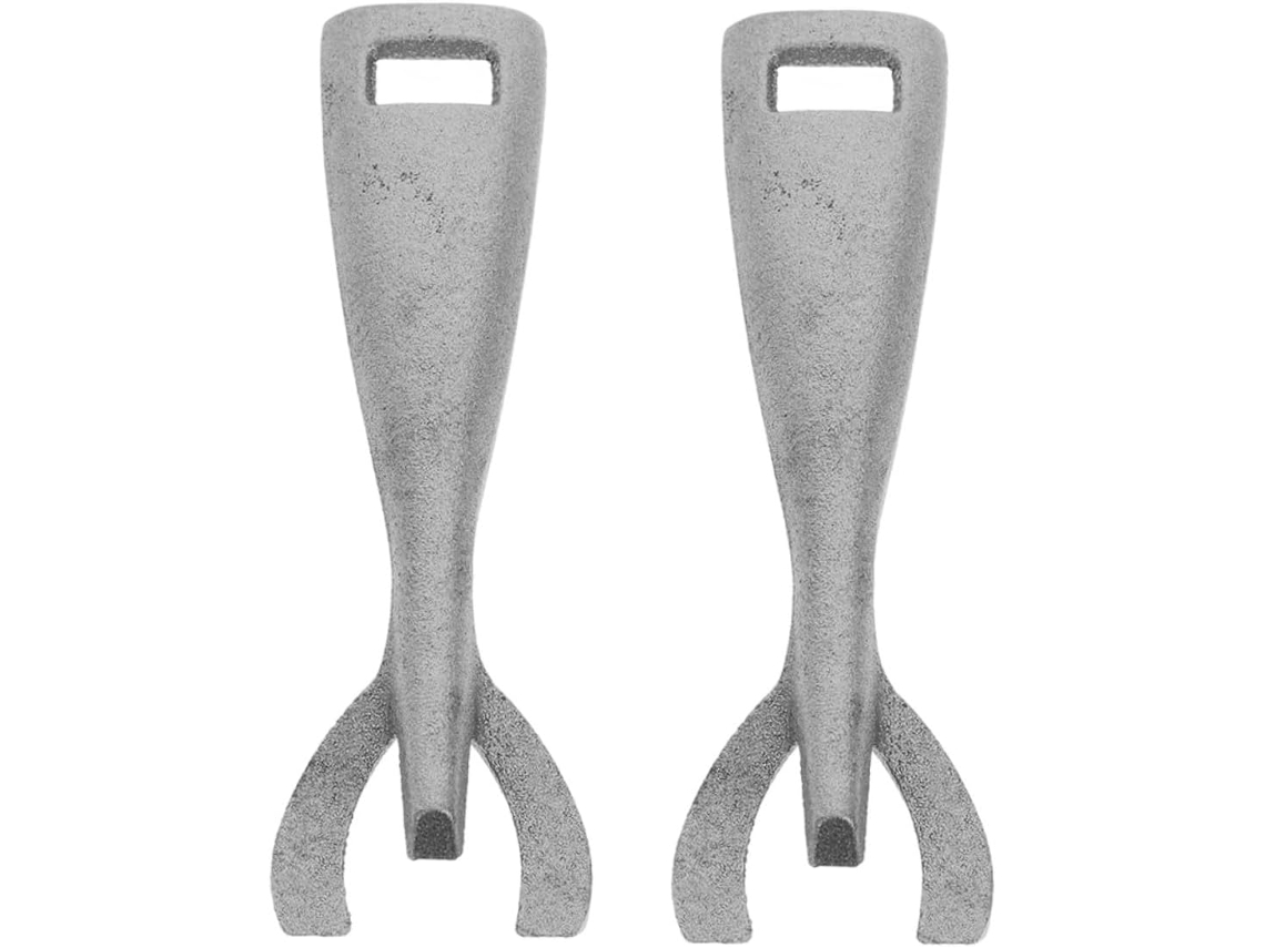 Pinça Multifuncional Para Bife Gatuida Em Ferro Fundido, Resistente Ao Calor, Conjunto De 2, Utensílio Anti Escaldante