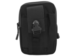 Bolsa Cintura Militar Edc com Suporte Celular Preta