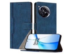 Capa De Couro Com Estampa Triangular E Suporte Tipo Carteira Para Oneplus 12 5g, À Prova De Choque