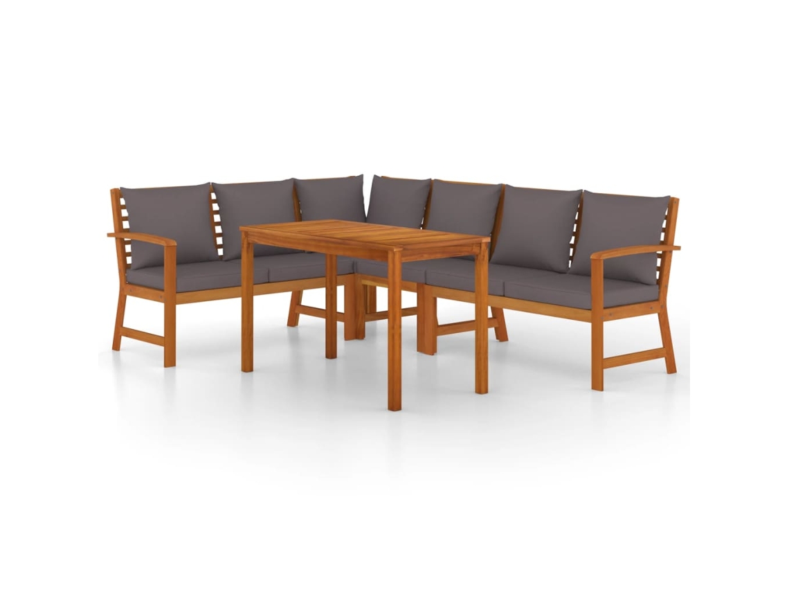 Garden Dining Set, Garden Dining Sets Vidaxl Marrom Madeira De Acácia (n/a)