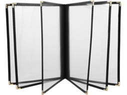 Pasta Transparente Shineofi Folhas Soltas, Durável E Fácil De Atualizar, 6 Páginas, Pasta De Pvc Cardápio