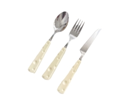 Conjunto de utensílios para crianças 3 peças em aço inoxidável 23 cm