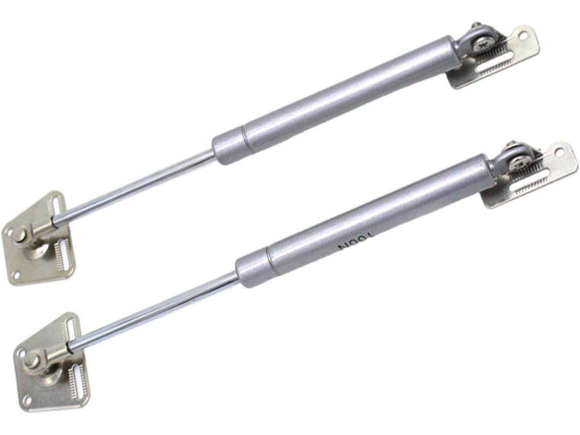 2 Dobradiças Hidráulicas Com Mola Para Porta De Armário, Amortecedores Telescópicos Ajustáveis Para Tampa De Guarda