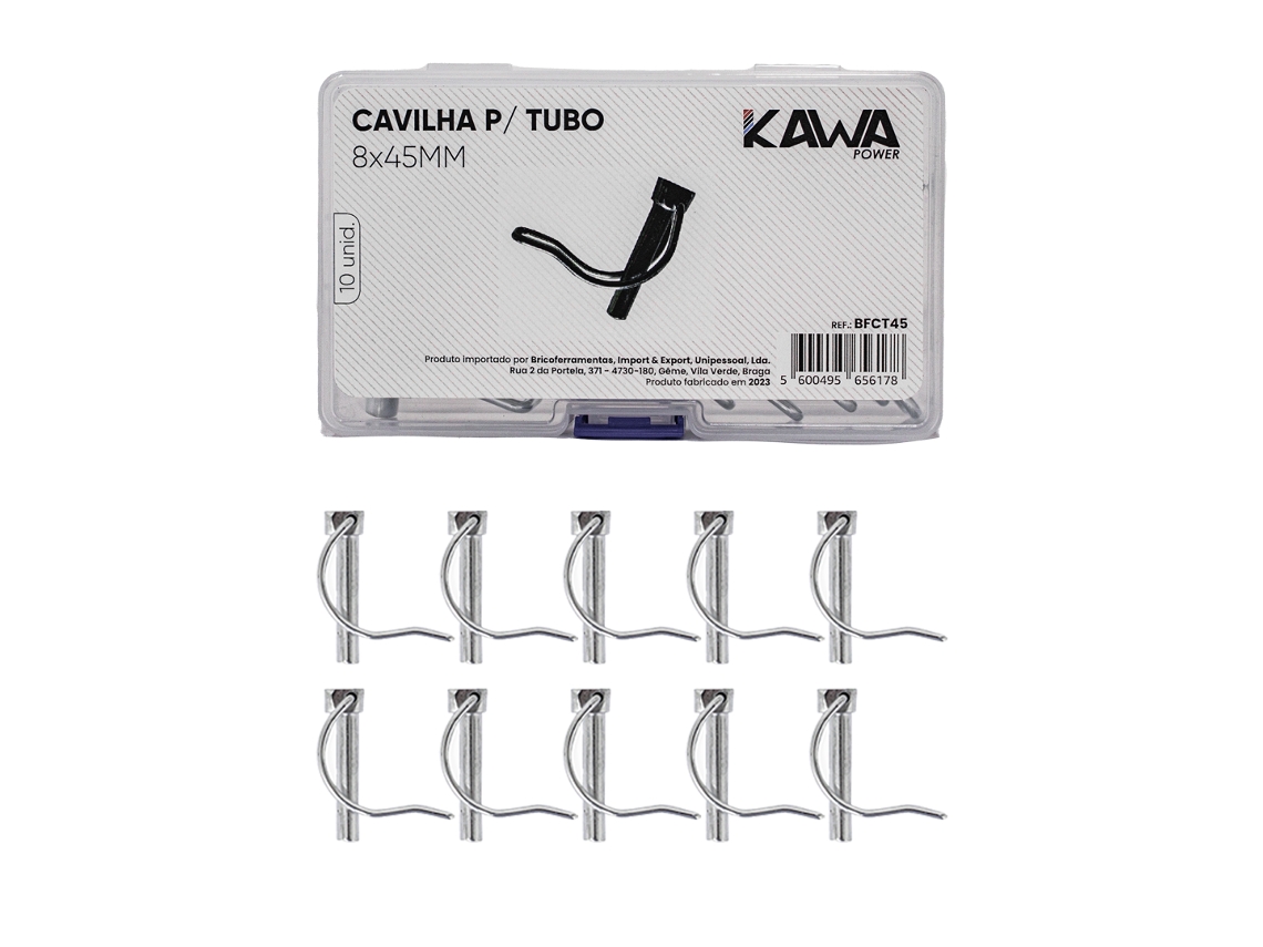Bricoferr Cavilha De Tubo 8x45mm (10 Peças)