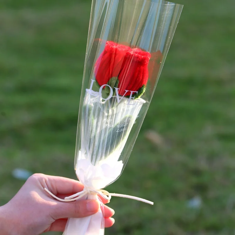 Buquê De Flores Artificiais Tricotadas E Feitas À Mão Em Crochê Para Decoração De Casa
