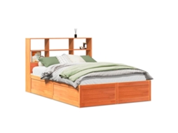 Bed Frame, Bed Frames Vidaxl Marrom Madeira De Pinho (160 X 200 Cm)