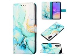 Capa De Celular Flip Em Couro Com Estampa De Mármore Para Samsung Galaxy A05 Pt003