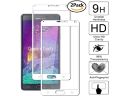 Película Vidro Temperado Samsung Galaxy Note 4 HONGWE. Cobertura Completa Branco