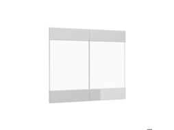 Frente de Cozinha R line VICCO 79.2x59cm para Móvel de Parede Envidraçado, Branco Alto Brilho