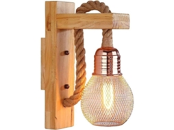 Luminária de parede BRILVIBERA estilo industrial retrô, criativa para ambientes internos e externos (não aplicável)