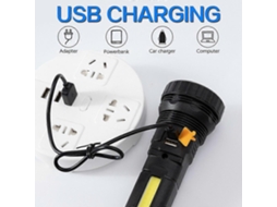 Lanterna Tática Led Recarregável Solar Para Acampamento Ao Ar Livre Olysi Shop