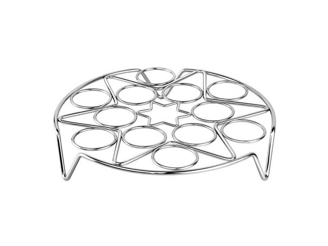 Suporte para cozinhar ovos a vapor de aço inox multifuncional, rack, trivet para cozinha