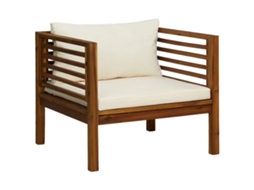 Garden Chair, Garden Chairs Vidaxl Branco Madeira De Acácia (n/a)