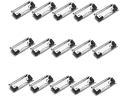 Conjunto De 15 Clipes Metálicos Para Pranchetas, Ideais Para Prender Documentos Em Escritórios, Esco Gokoco