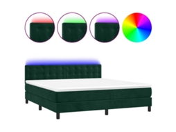 Box Spring Bed, Box Spring Beds Vidaxl Verde Veludo (180 X 200 Cm)