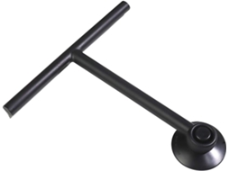 Raspador De Chuveiro Com Suporte De Ventosa, Preto, Raspador De Janela