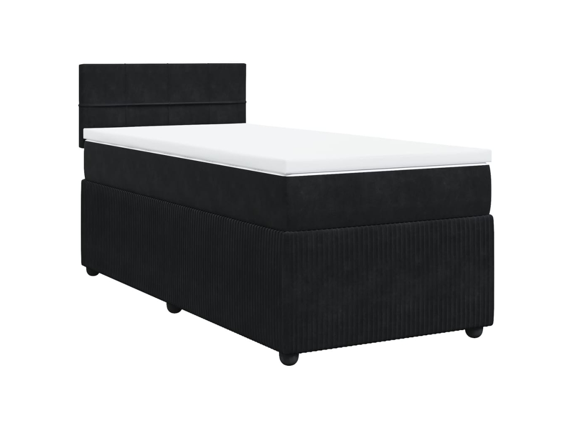 Box Spring Bed, Box Spring Beds Vidaxl Preto Veludo (100 X 200 Cm)