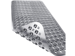 Tapete de Banho Antiderrapante para Chuveiro 88x40cm Pvc Resistente a Mofo, Lavável na Máquina e Suave para a Pele HENTEN HOME Cinza