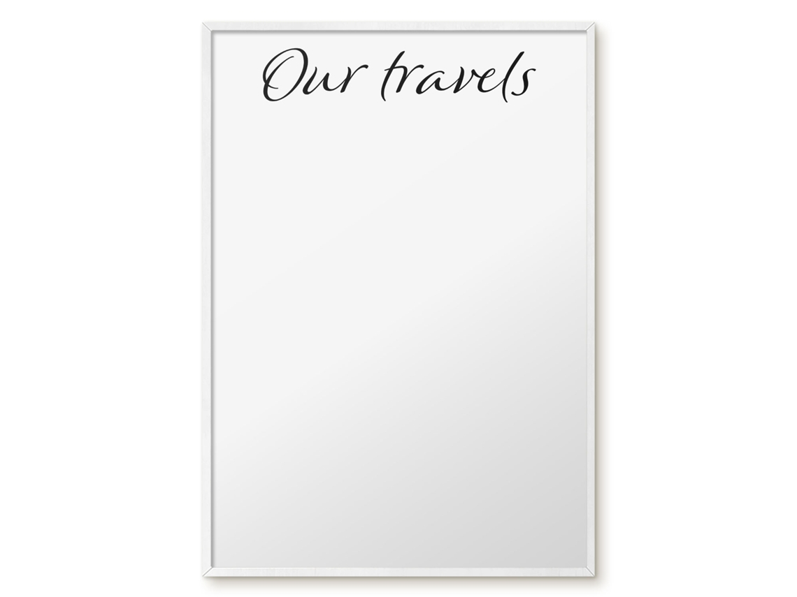 Magnetic Board Our Travels For The Living Room Espelharte (70x100 Cm)