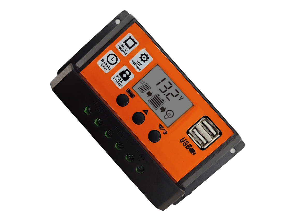 Controlador De Carga Solar Laxiscreed Para 12v E 24v, 30a De Regulação De Corrente Confiável