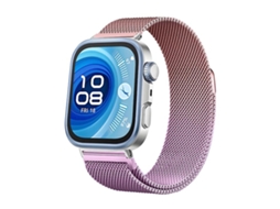 Bracelete para Huawei Watch Fit 4 Pro / Fit 4 / Fit 3 metal milanês magnético rosa com degradê roxo XIAOMOYU
