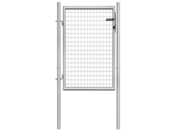 Vidaxl Portão De Jardim Em Aço Galvanizado 105x100 Cm Cor Prata