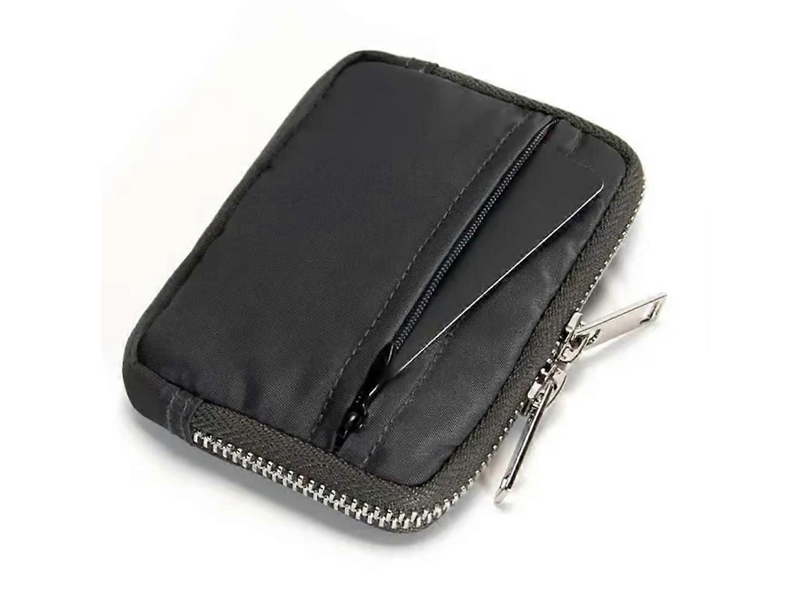 Carteira Masculina Com Compartimento Para Fones De Ouvido - Porta-cartões Multifuncional E Porta-moedas Com Zíper Para Viagens.