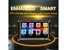 Laxiscreed Tela Hmi Táctil De 5,0" Com Display Tft Lcd Inteligente Para Automação