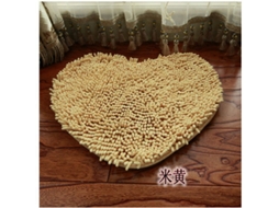 2026 alfombra Baño Corazón Antideslizante Lavable Puerta Entrada Sala 50x60cm Beige