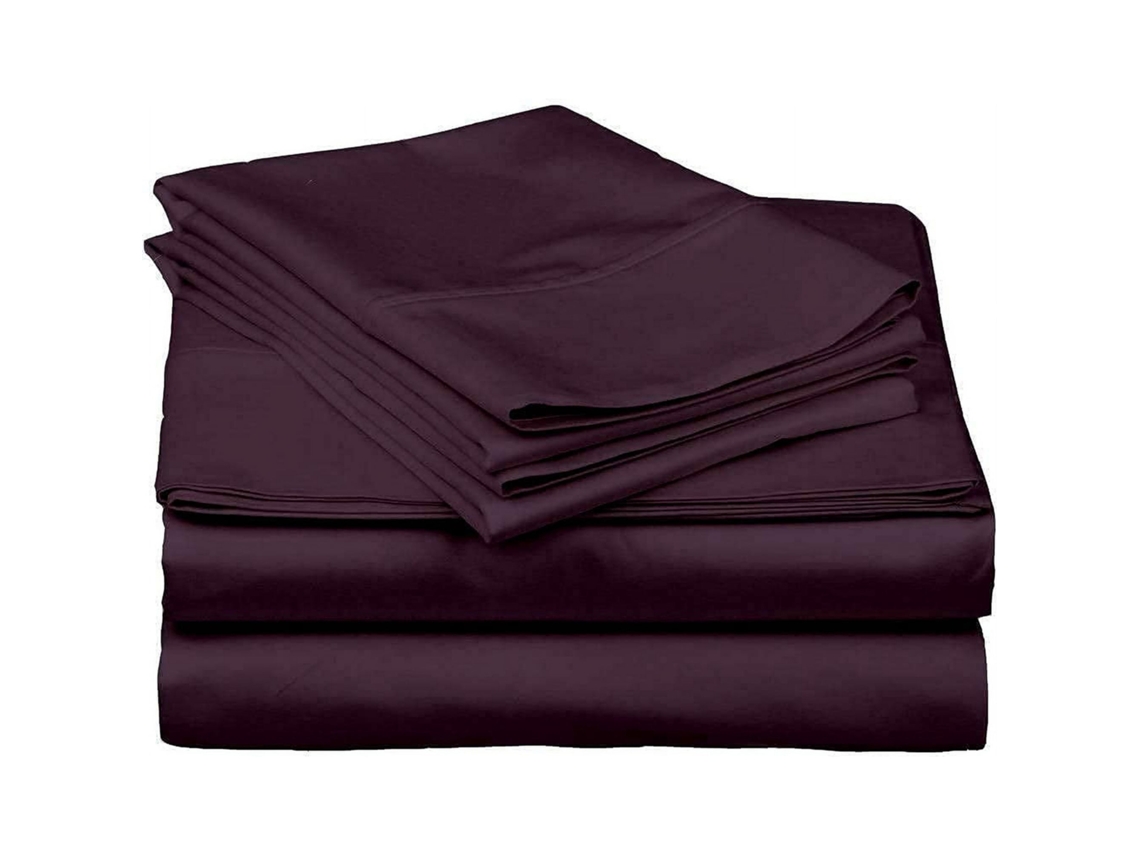 Conjunto De Lençóis De Luxo, 100 Algodão Egípcio, Lençóis Com Elástico De Bolso Profundo, Com 360° De Elasticidade, Trama De Cetim De Alta Contagem D