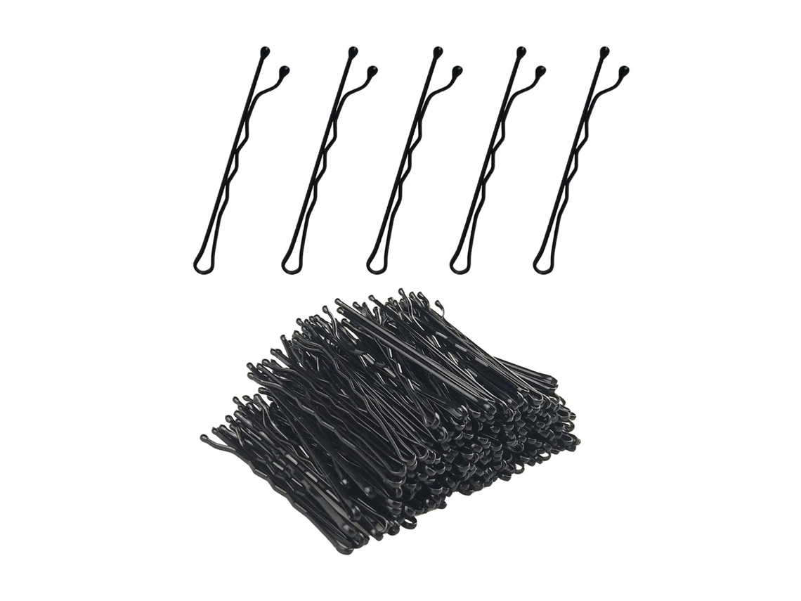 200 Unidades De Bobby Pins, Prendedores Premium Para Cabelo, Ótimo Para Todos Os Tipos De Cabelo, Preto
