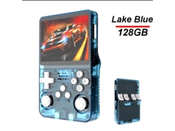 Console Portátil Retrô R36s, Tela Ips de 3,5 Polegadas, 128gb AQUAFORGE