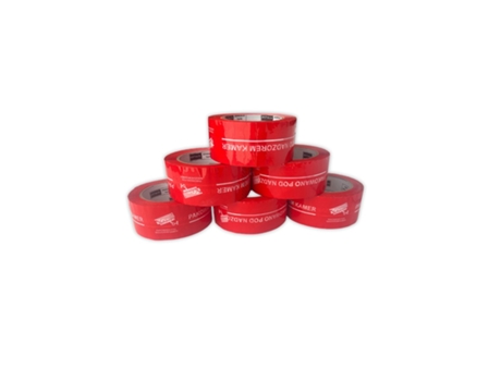 Fita adesiva Bstech impressa 48 mm x 100 m 'embalado para vigilância sob câmara' 6 unidades Btp
