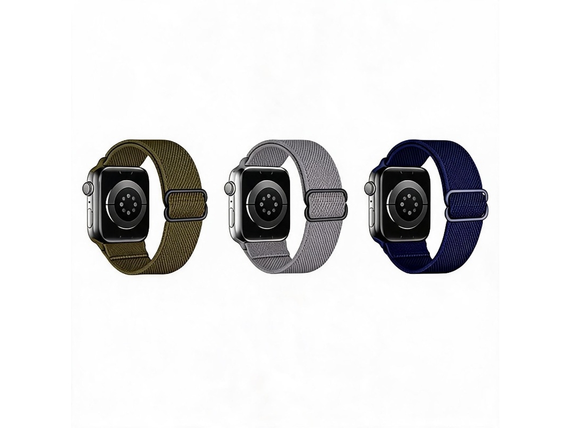 3 Pcs Bracelete Para Apple Watch 42/44/45/46/49mm Cuich