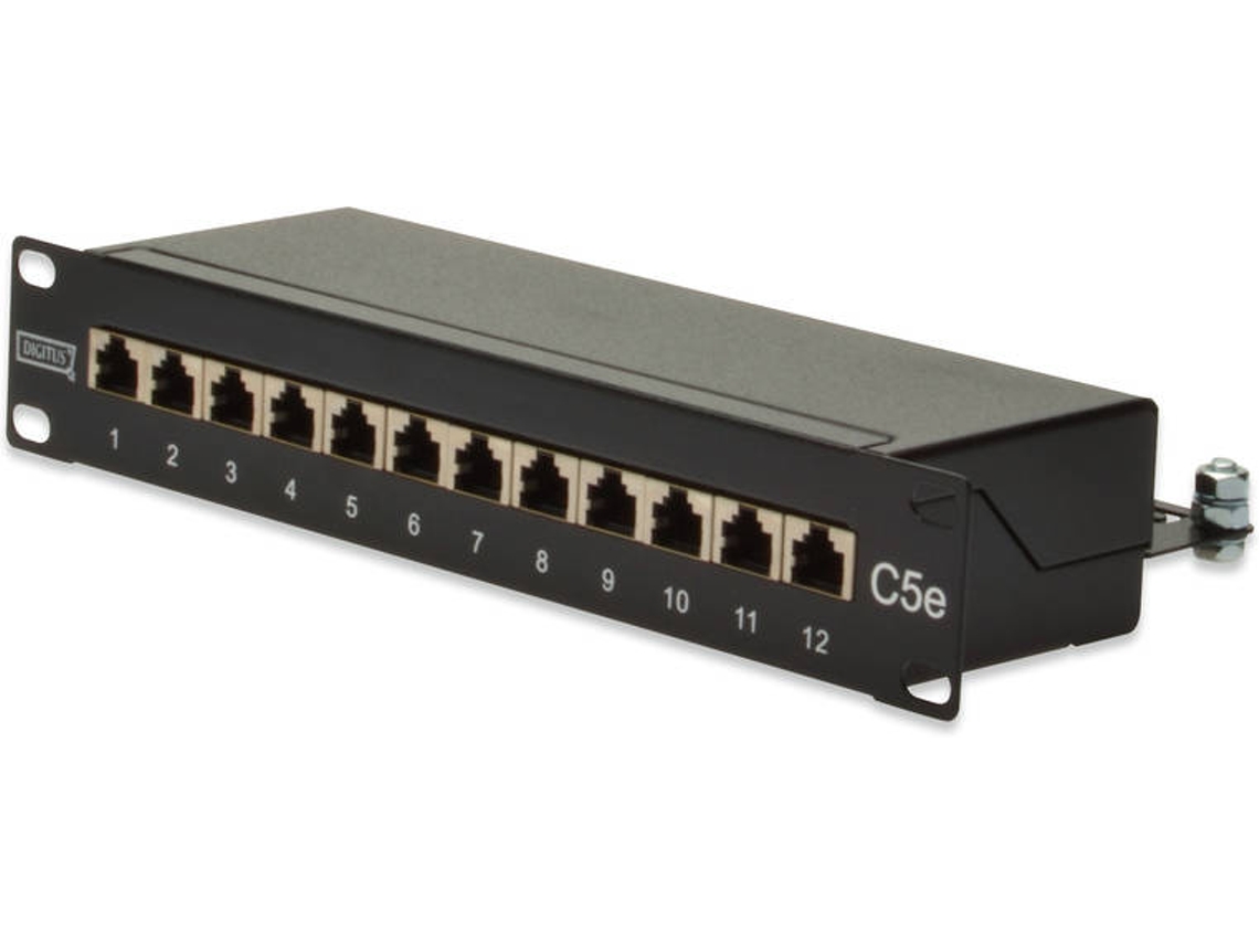 Painel de Conexão DIGITUS 10" Cat 5E Patch Panel