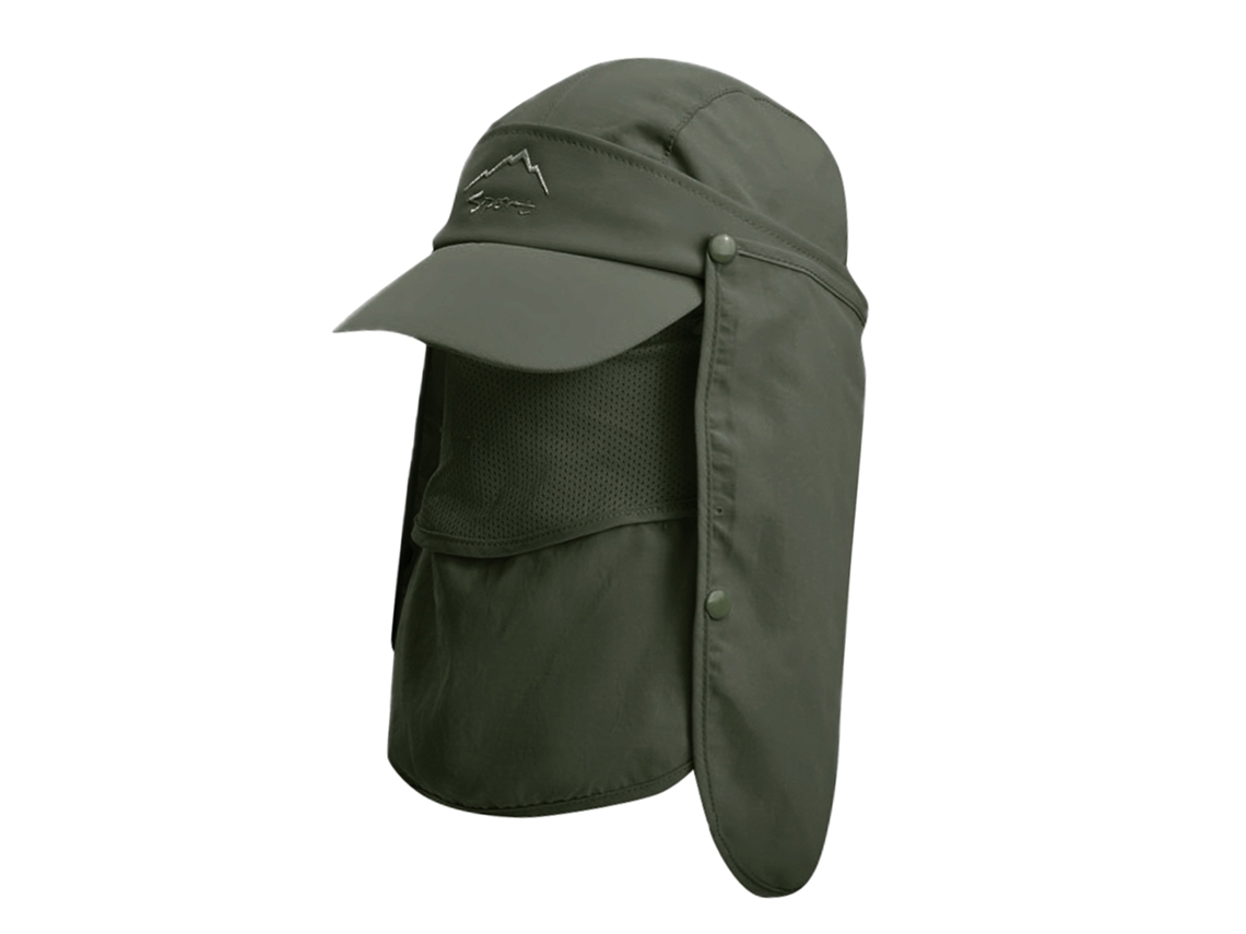 Omni-gorra De Sol Unissex Multifuncional Com Visera 360° Proteção Solar, Capa Facial E Aleta Para Pescoço, Transpirable Para Pesca E Escalada