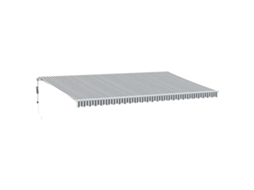 Toldo Retrátil Automático com Led 600x300 Cm Antracite/branco MAISON EXCLUSIVE