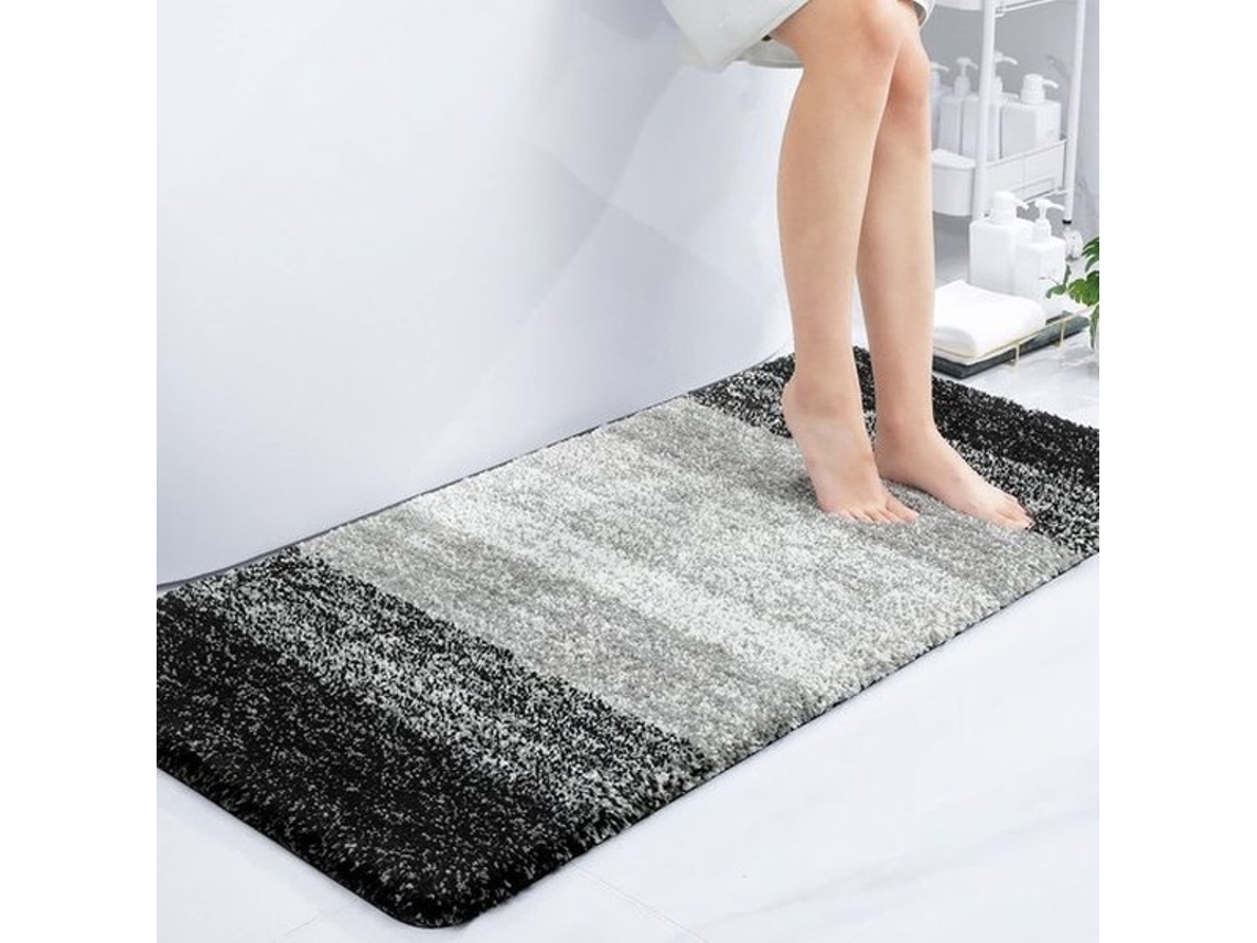 Escolha Sólida - Badmat Antideslizante 60 X 120 Cm - Fio Microfibra - Alto Pólo - Absorvente - Suporte Tpr - Apropriado Para Banho - Tapete De Banho