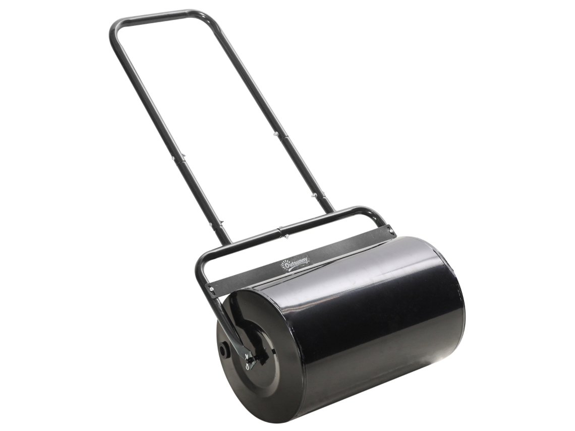 BTFORUS Jardim Rolo com Alça em U, Metal Castanho (57x32,5x107 cm)