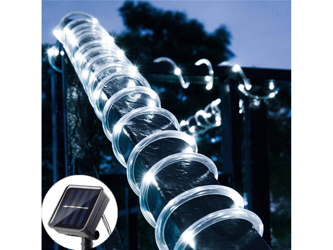 (cordão De Luzes Solares Brancas De 10 M Com 100 Leds)