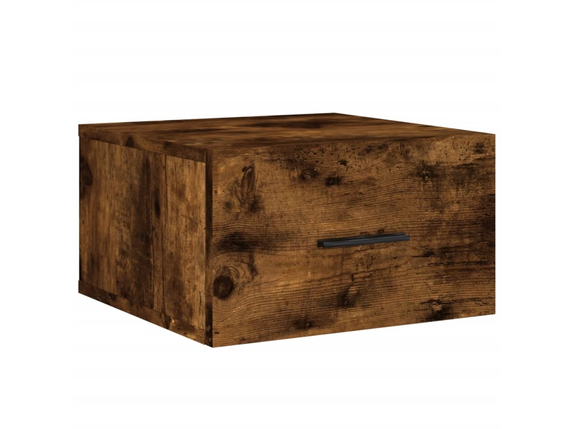 Wall-mounted Bedside Cabinet, Wall-mounted Bedside Cabinets Vidaxl Marrom Madeira Processada (n/a)