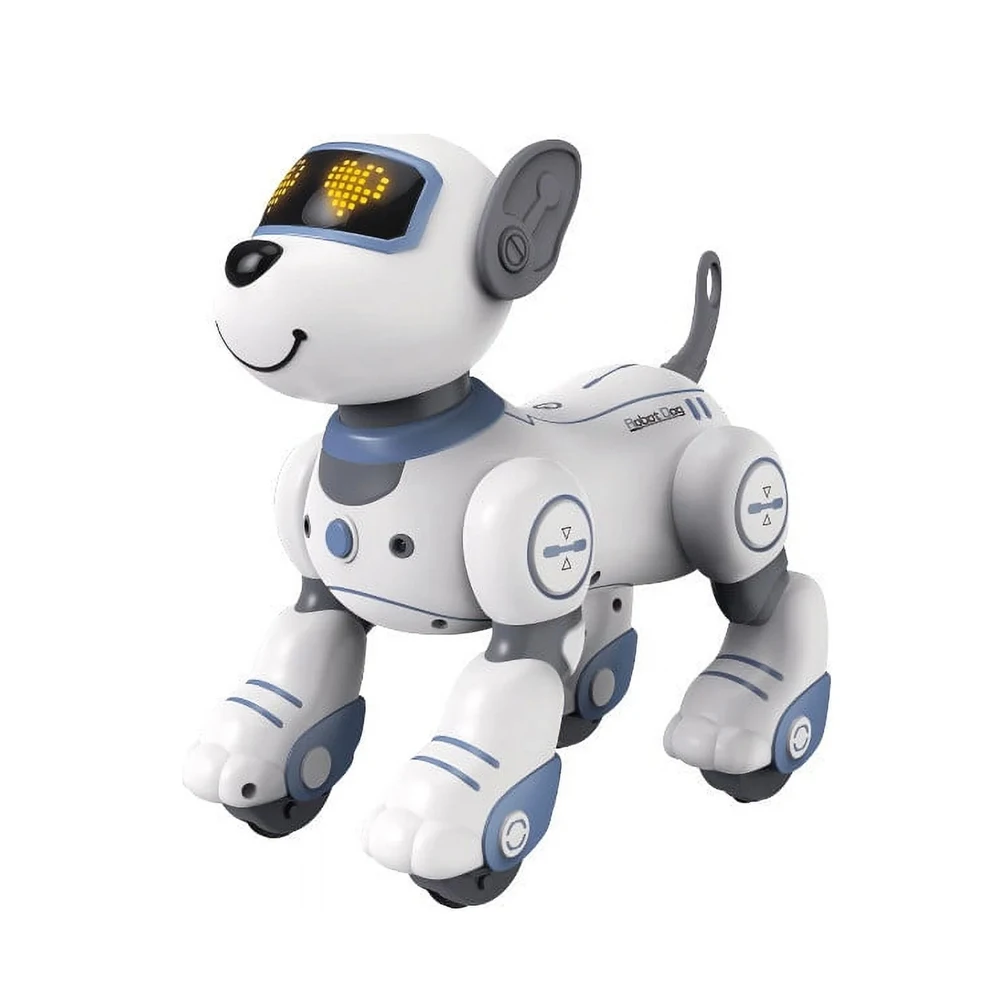 Cão Robô Inteligente, Controlado Remotamente, Eletrônico, Que Canta e Dança, Programável. MDUG (azul)