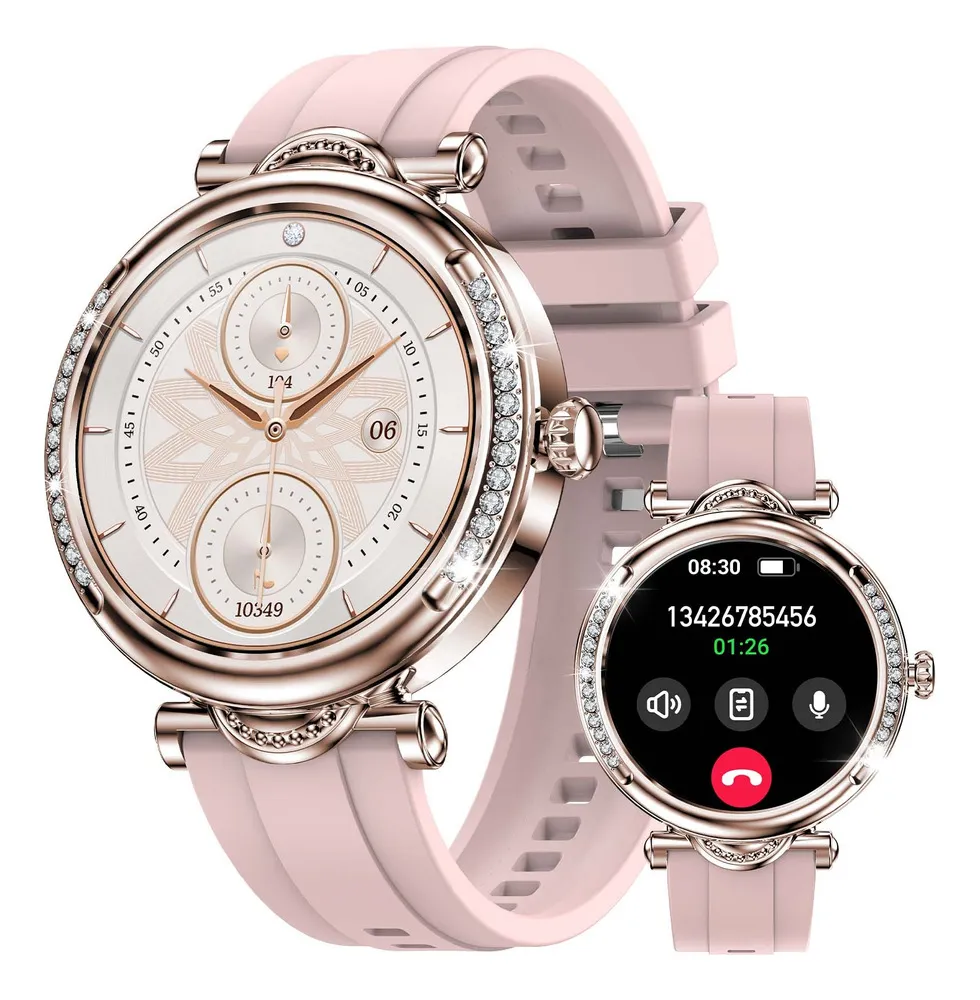 Relógio Inteligente Feminino, Relógio Esportivo Da Moda, Monitor De Frequência Cardíaca, À Prova Dágua Ip67vayotoy