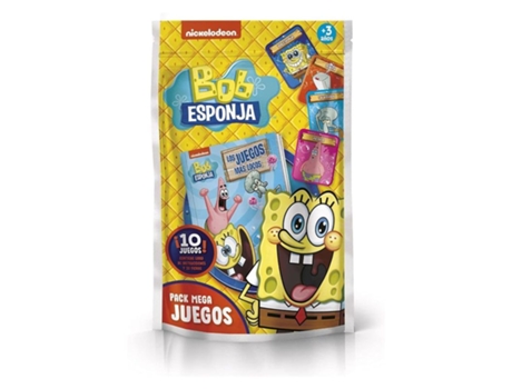 Pack De 10 Mega Juegos De Bob Esponja Con Instrucciones Y Fichas Fub007 Imagiland