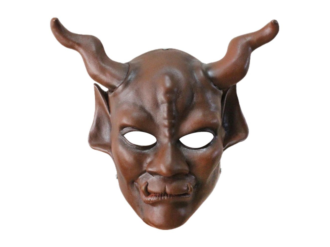 Máscara De Diabo Satanás De Resina Para Halloween Cosplay Fantasia Decor Bar Presente